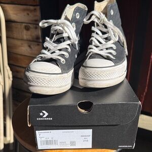 Converse Kids High-Top Sneakers - Black and White